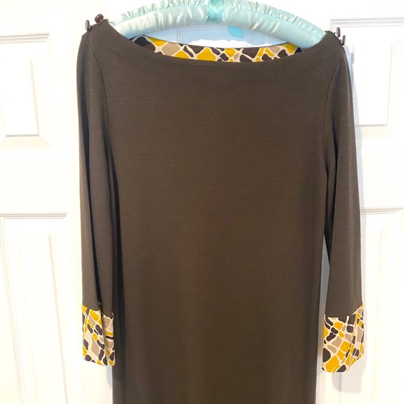 Tory Burch Brown Dress Sz M - Picture 3 of 6